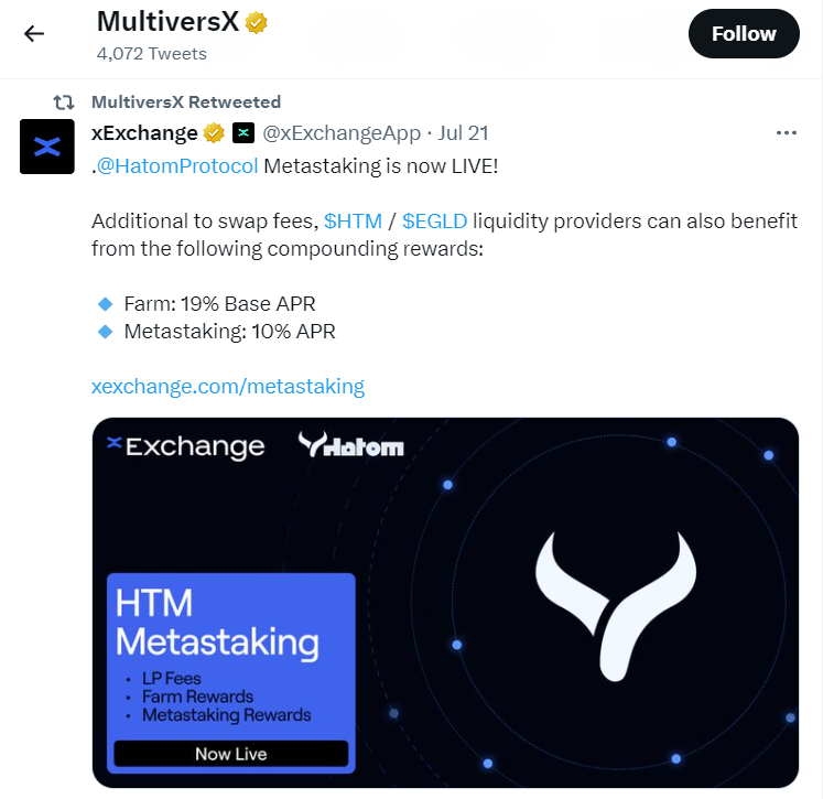 MultiversX Twitter