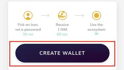 Creating a Nimiq Wallet