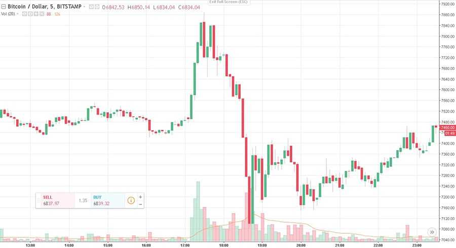 Bitcion Price Swings