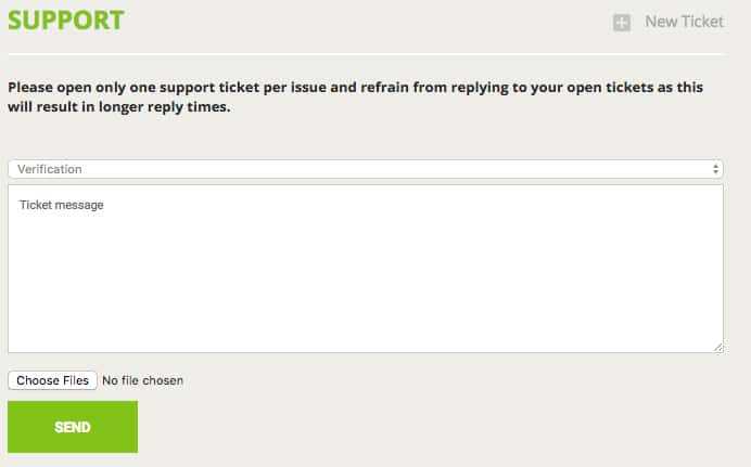 Bitstamp Ticket Support System