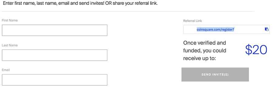 Coinsquare Referrals