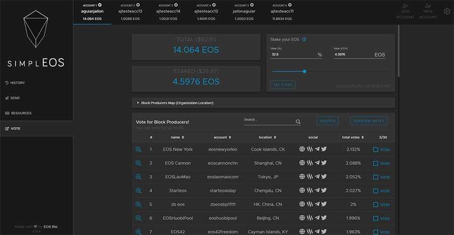 SimpleOS User Interface Voting