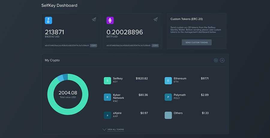 SelfKey Wallet Interface