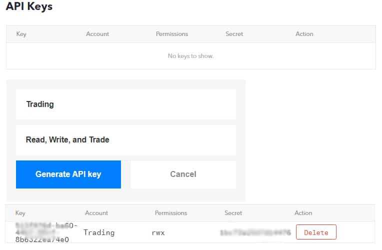WCX API Trading
