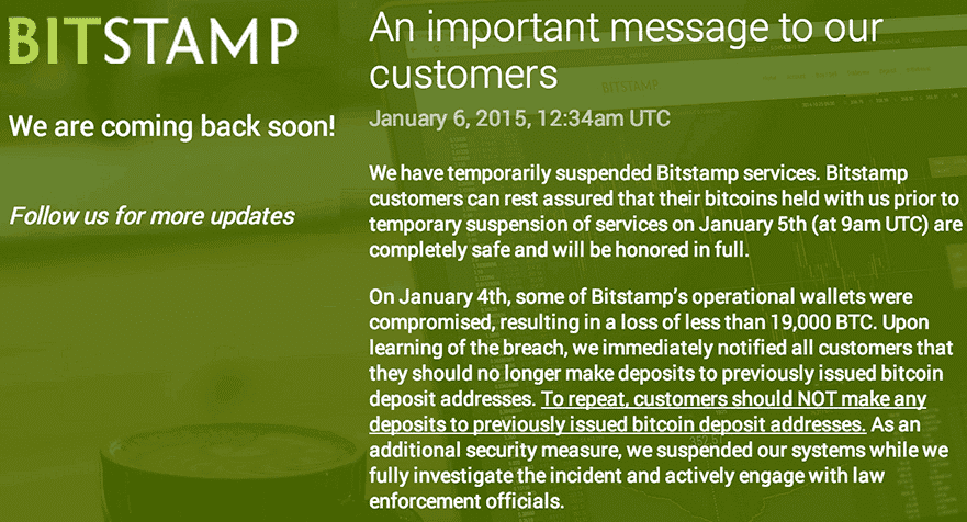 Bitstamp Hack disclosure