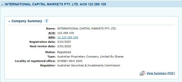 IC Markets ASIC Regulation