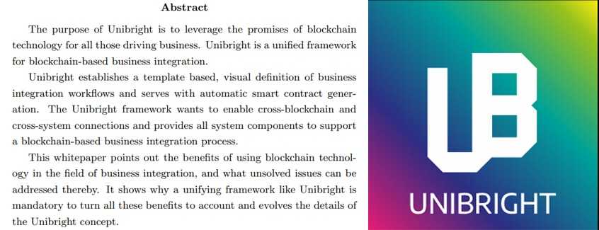 Unibright Whitepaper