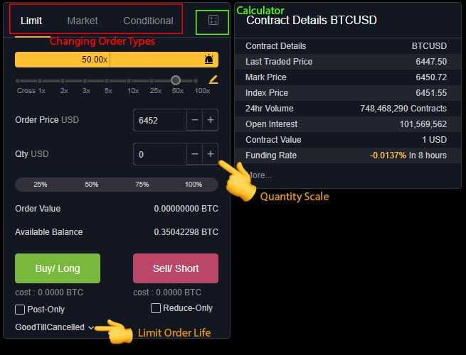 ByBit Order Form