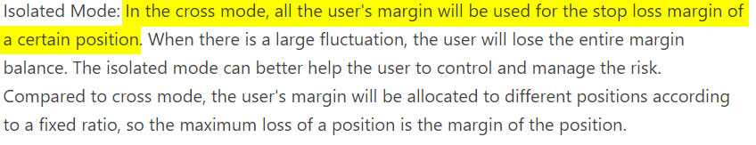 SnapEx Isolated Margin