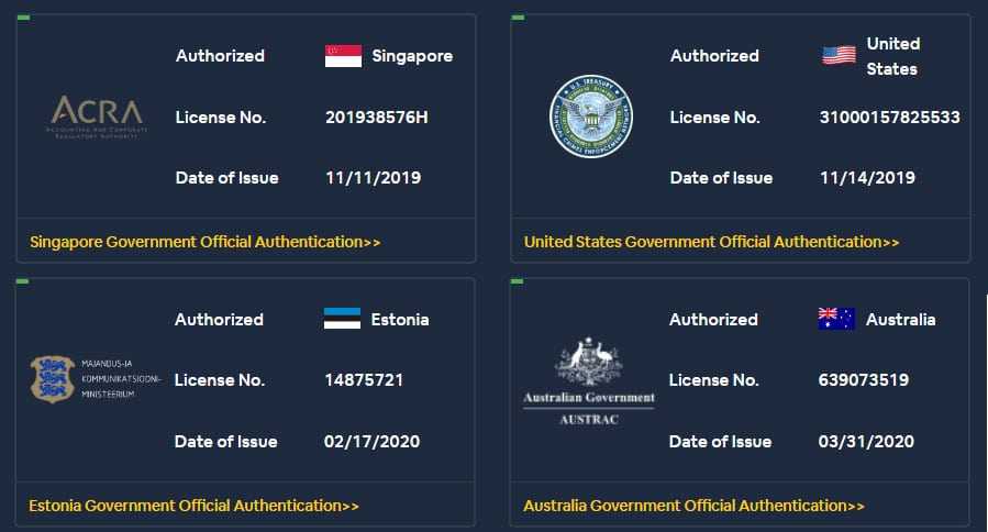 Bityard Financial Licences