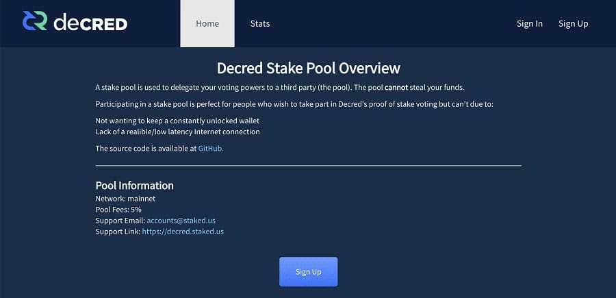 Decred Stake Pools