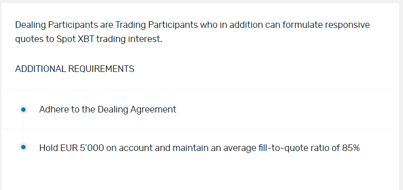 Blocksettle Dealer Requirements