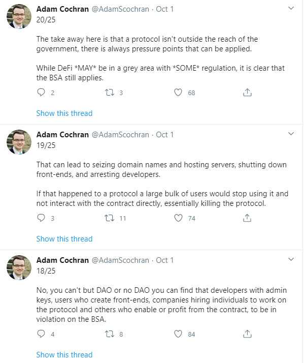 Defi Risks SEC