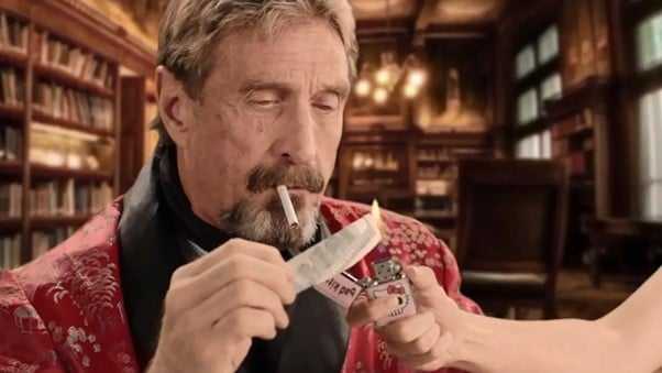 John McAfee Smoke