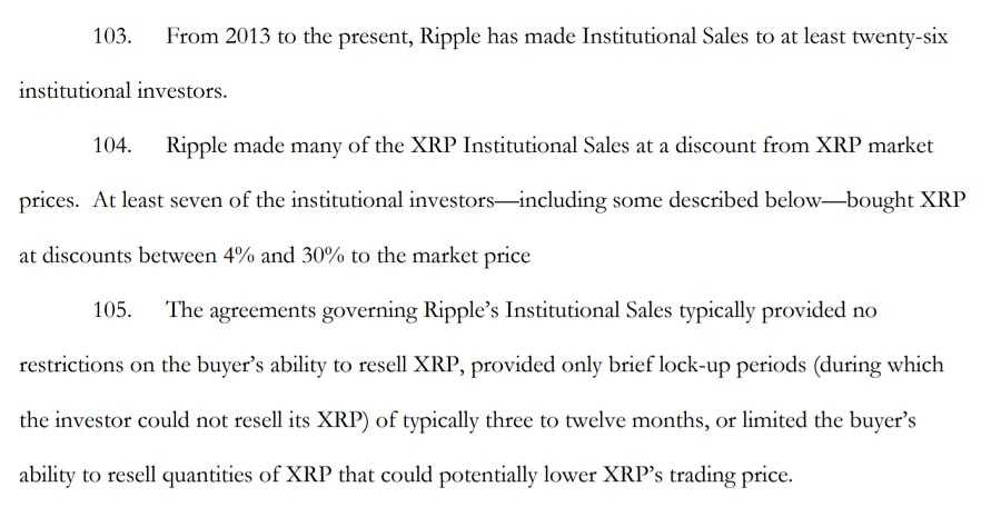 Ripple XRP Sales