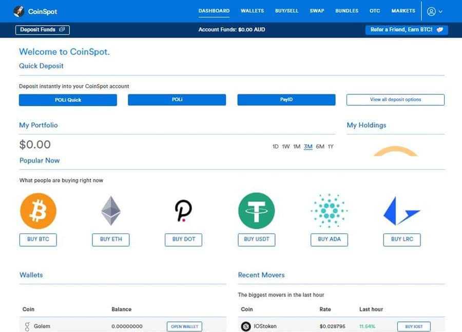Coinspot Account