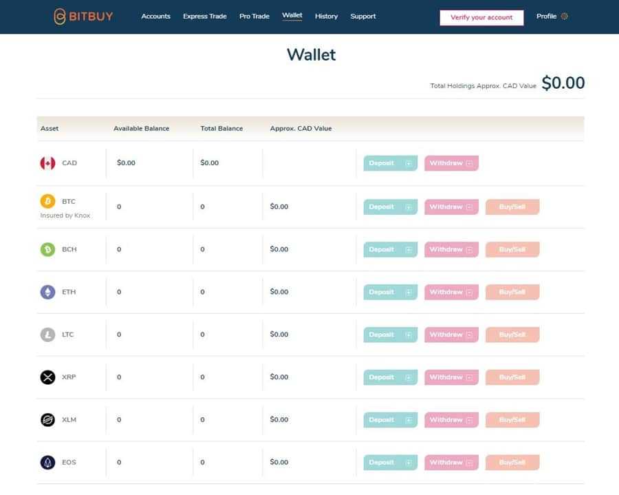 Bitbuy Wallet