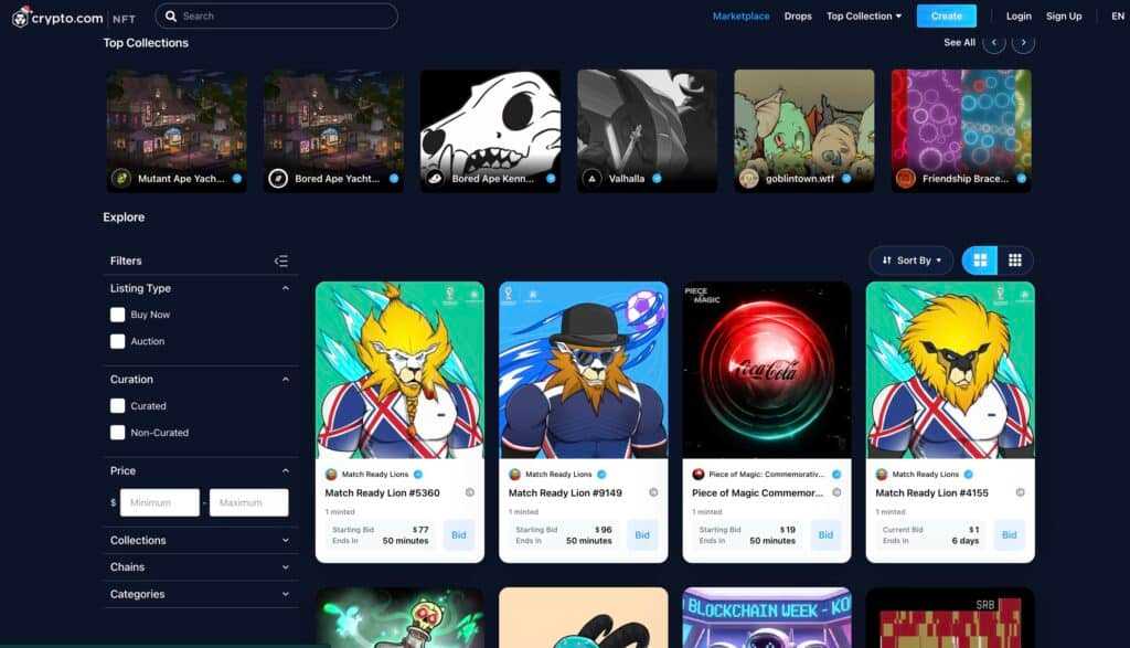 crypto.com nfts