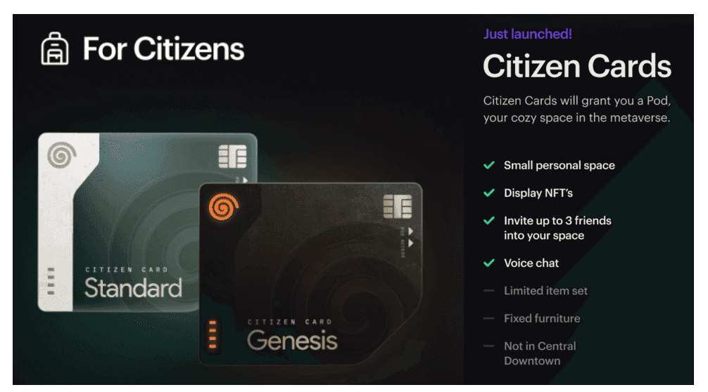 Citizen Cards and Benefits