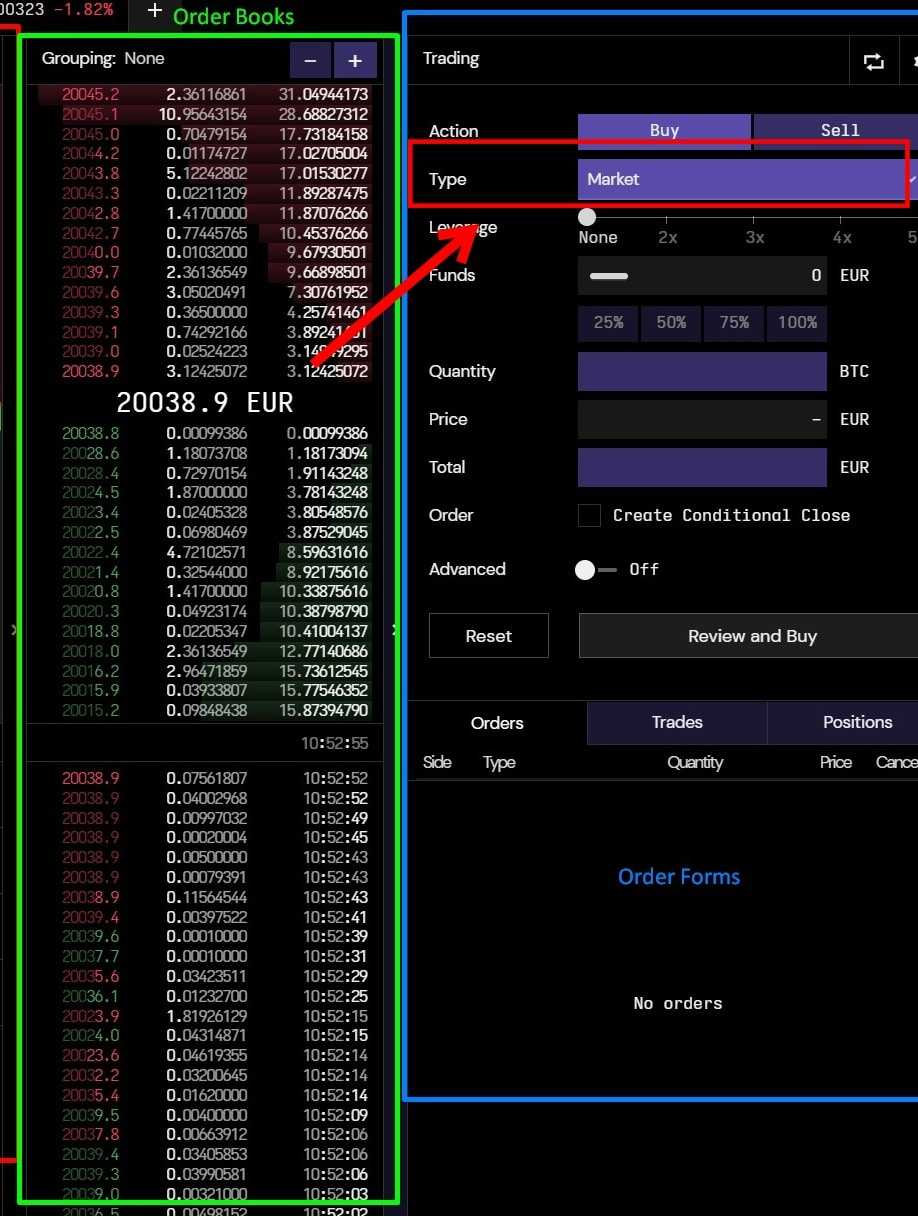 Kraken Order types