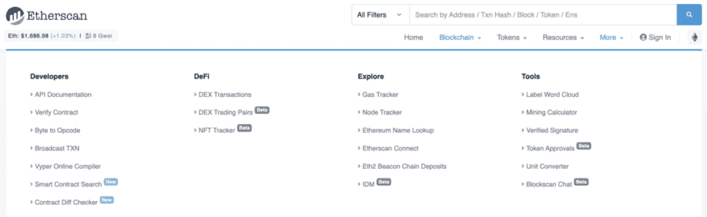 Etherscan Products