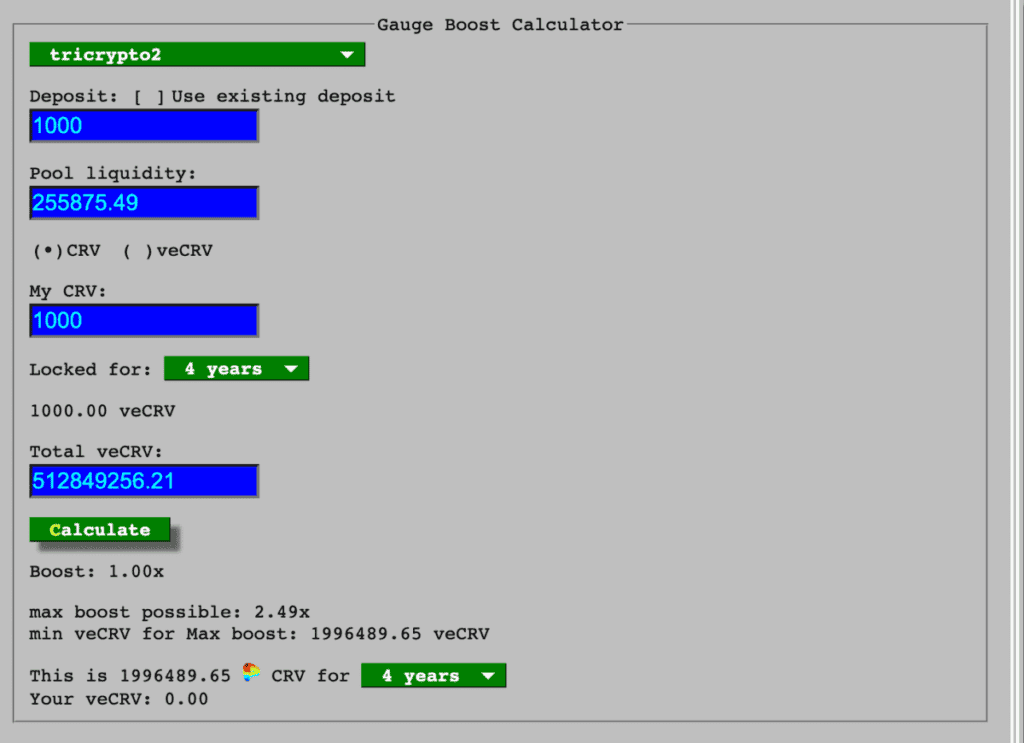 Gauge Pool Calculator