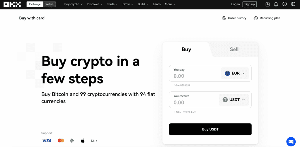 OKX homepage