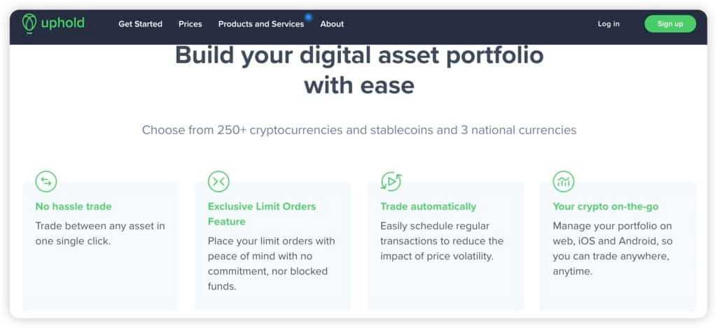 Uphold Features