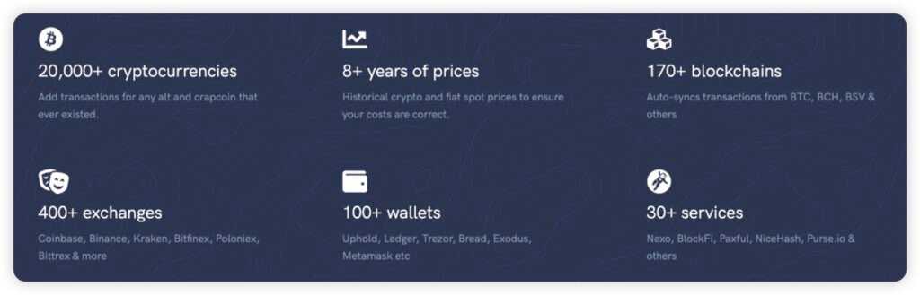 Koinly key features