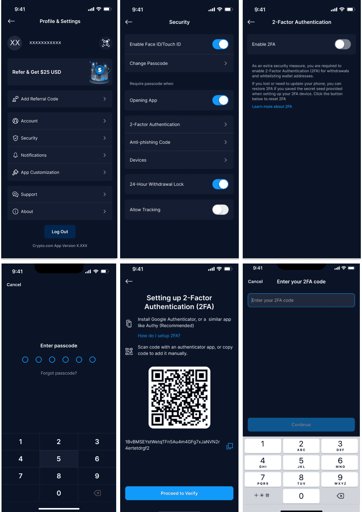 2FA Setup in Crypto.com