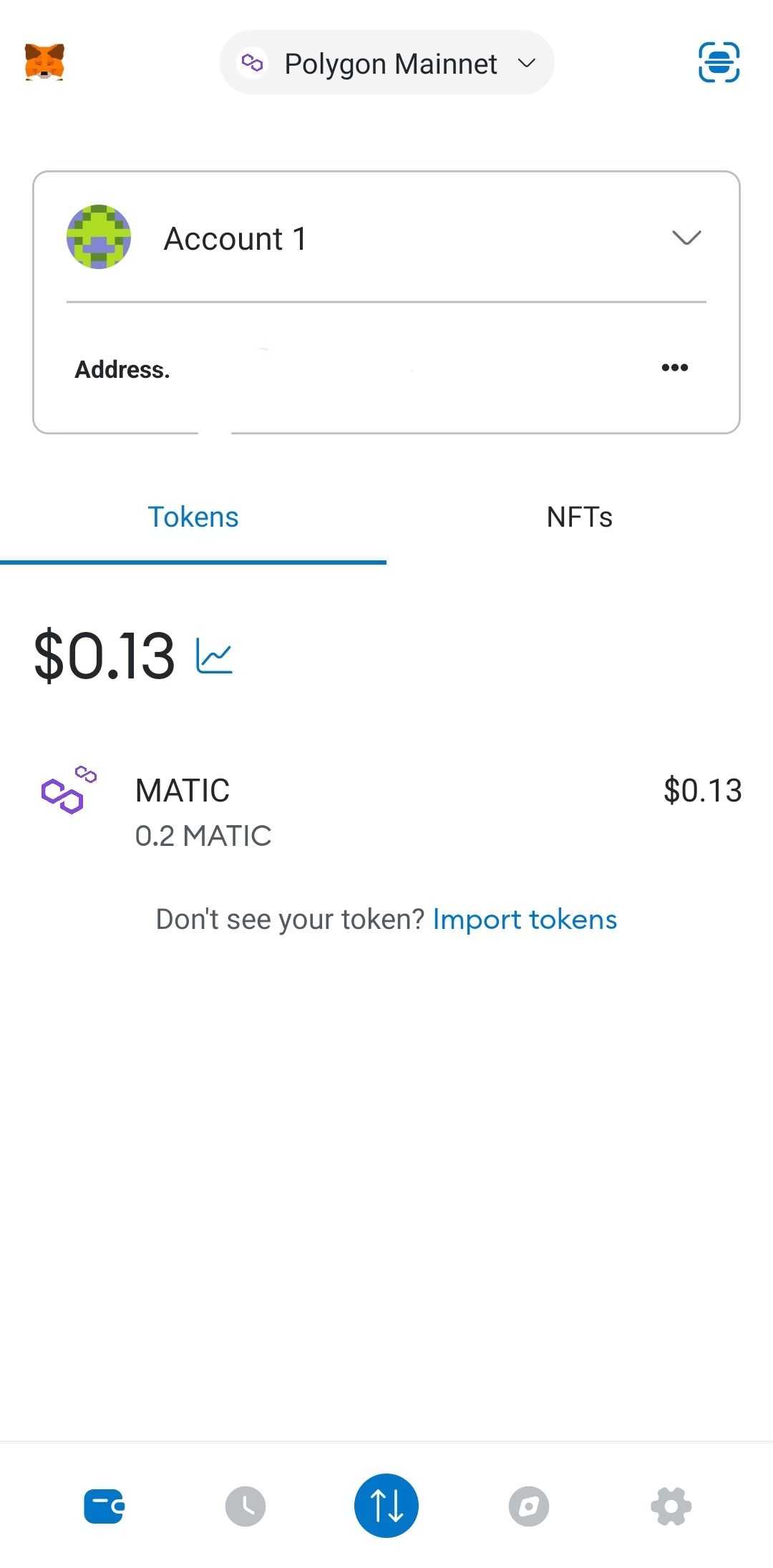 MetaMask Polygon Matic Wallet