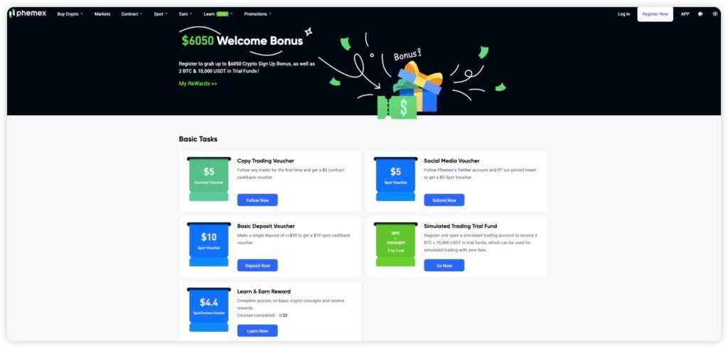 Phemex bonus