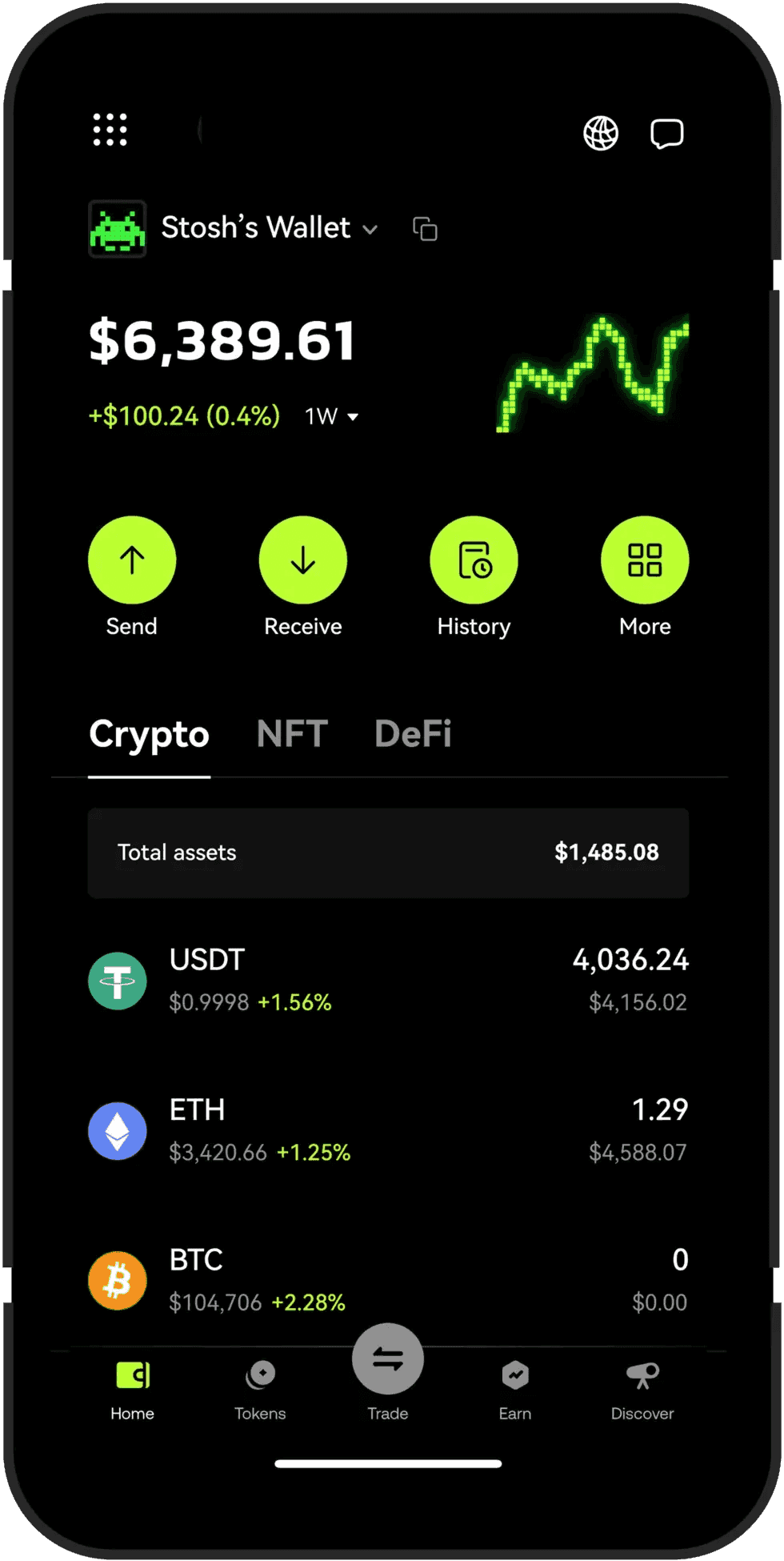 Mobile UX OKX wallet