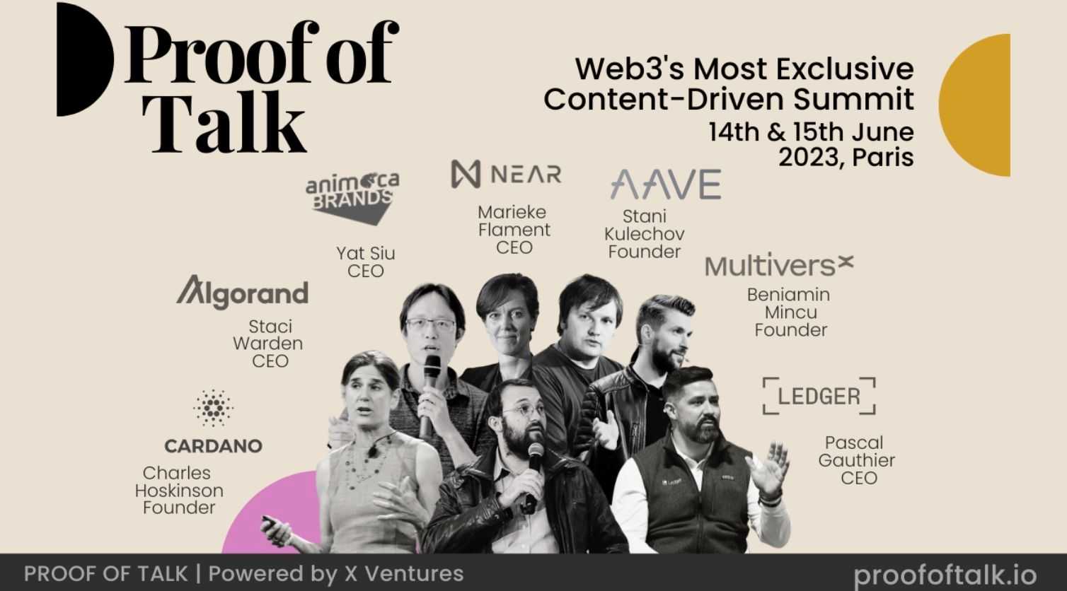 Proof of Talk 2023: 2 Days to Restore Trust in Web3 and
Design The Future of the Industry