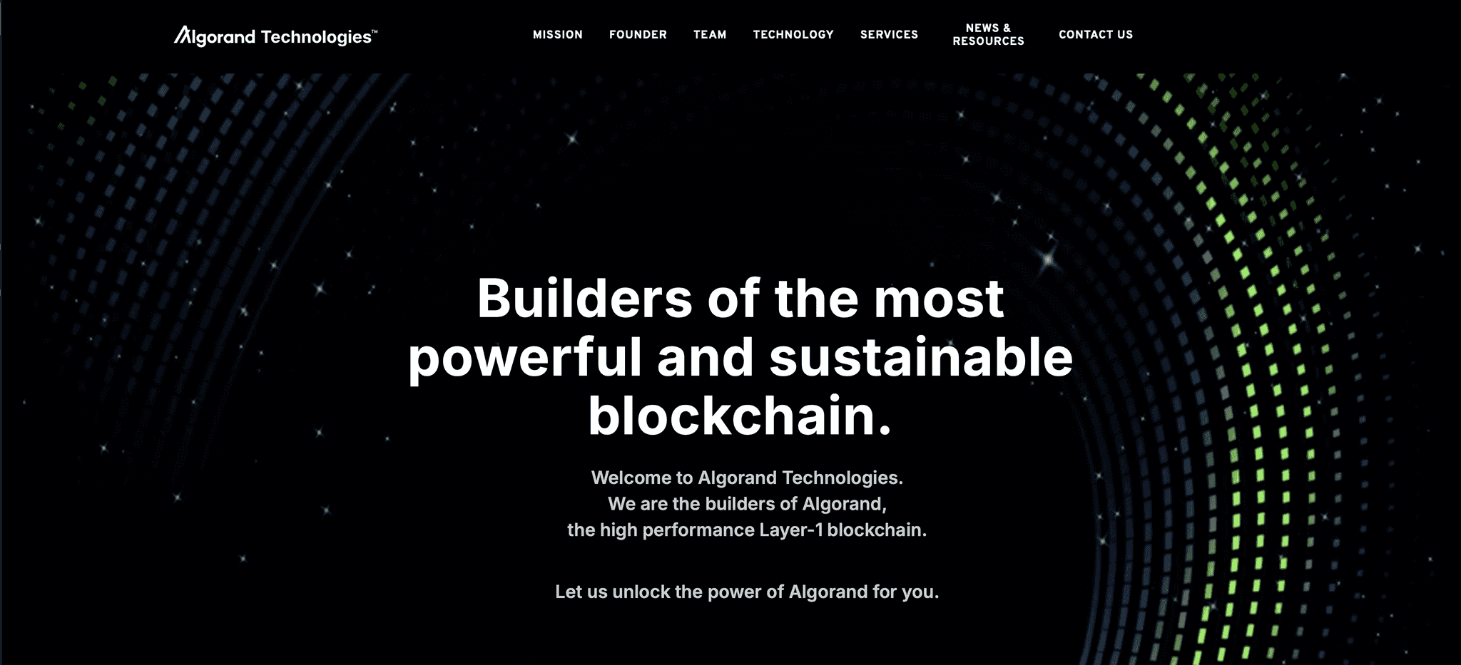  Algorand Homepage