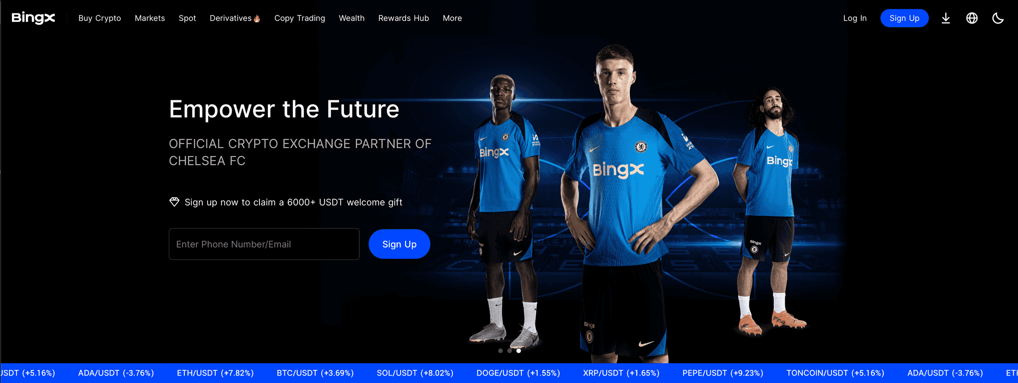 BingX Homepage