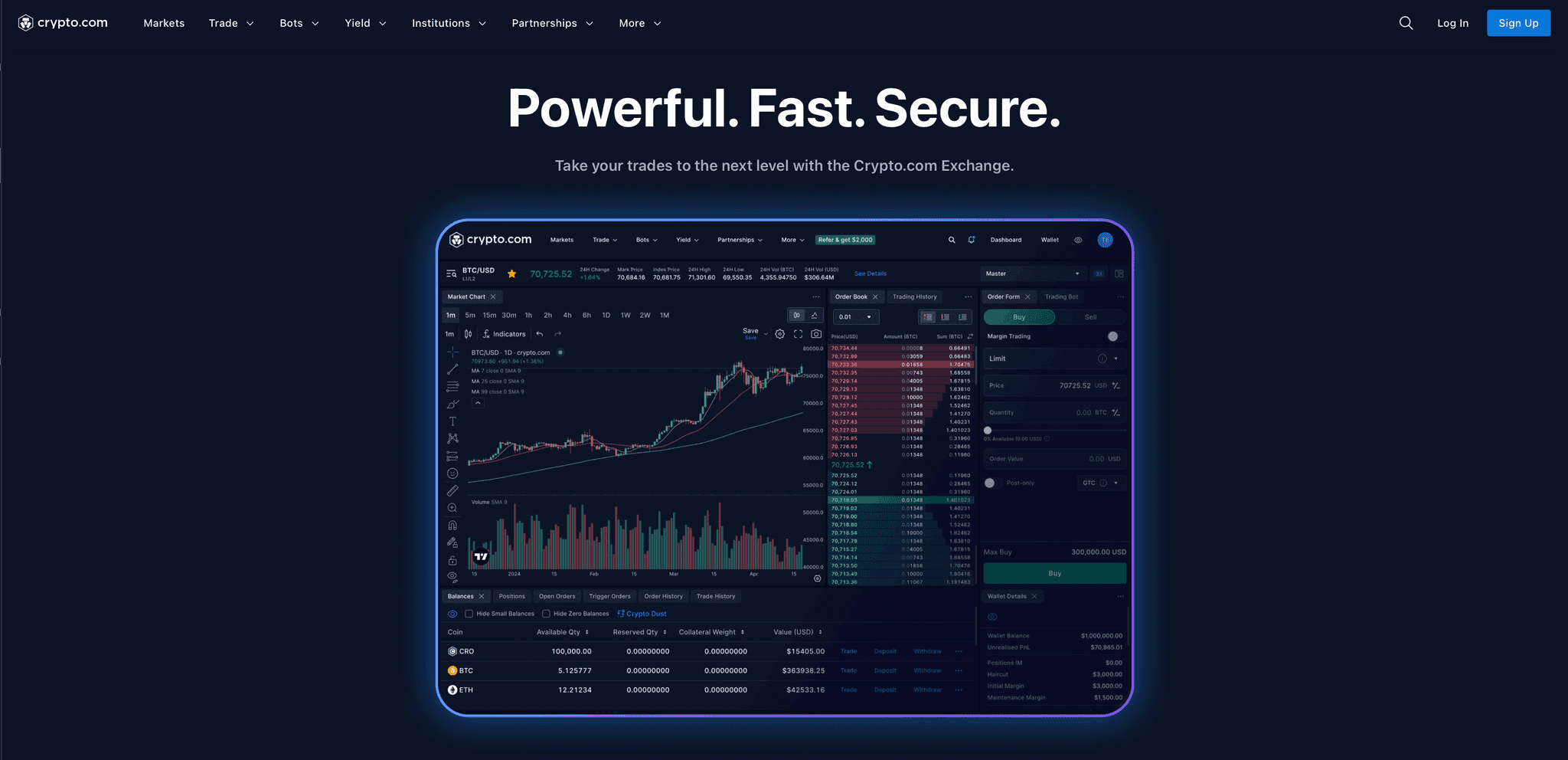 Crypto.com interface