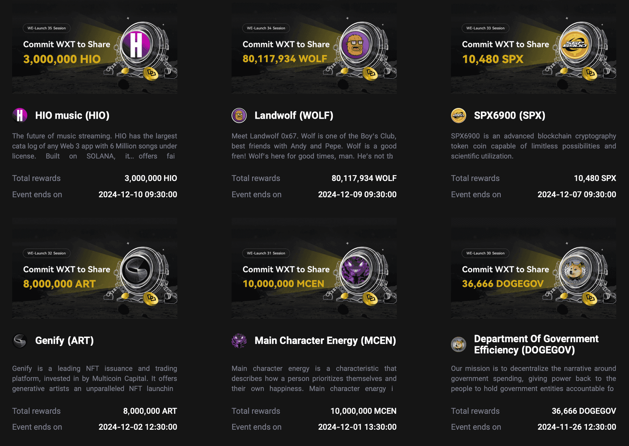 Previous WE-Launch Events
