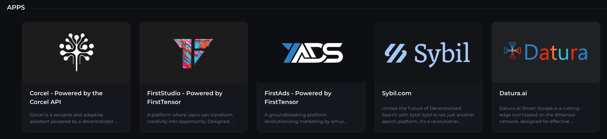 DApps in the Bittensor Ecosystem