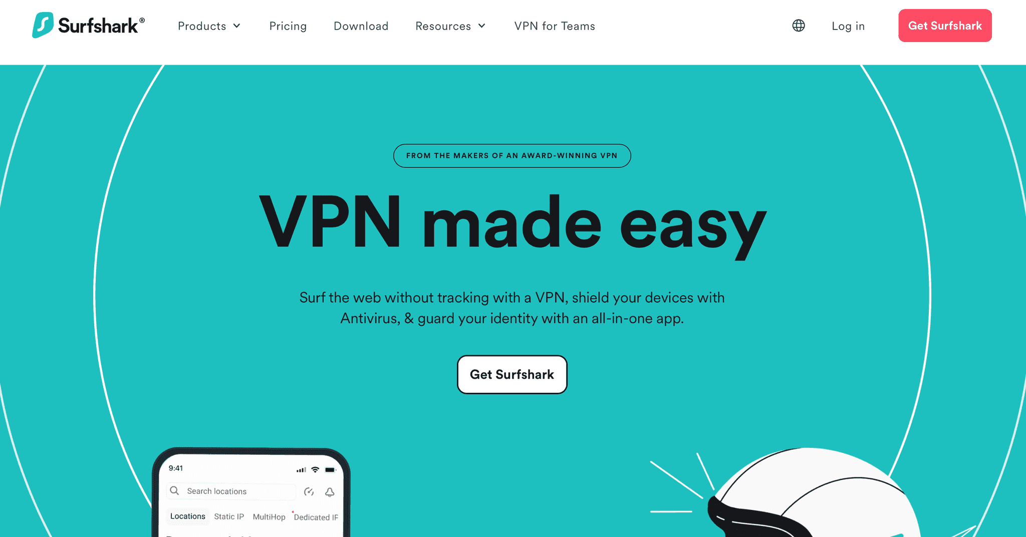 Surfshark Homepage
