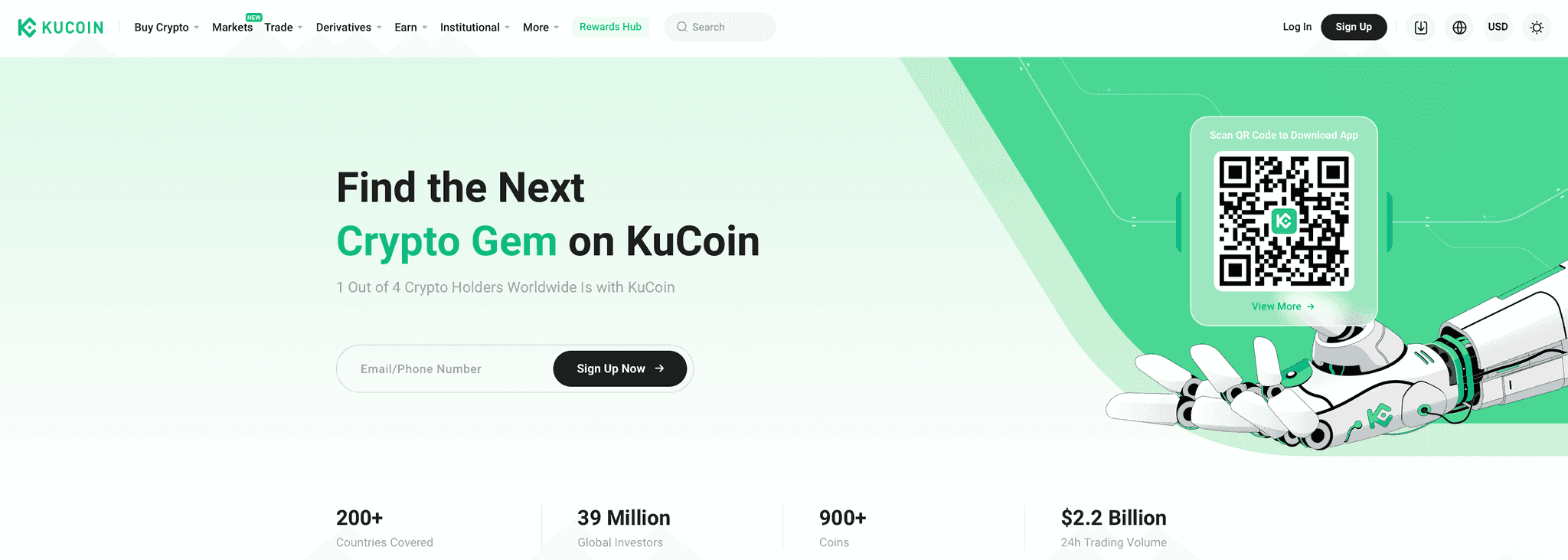 KuCoin Homepage