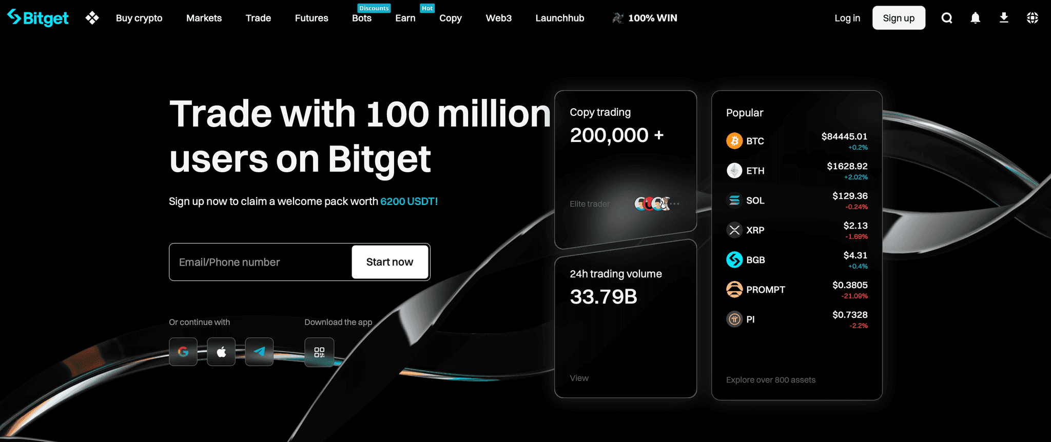 Bitget Homepage