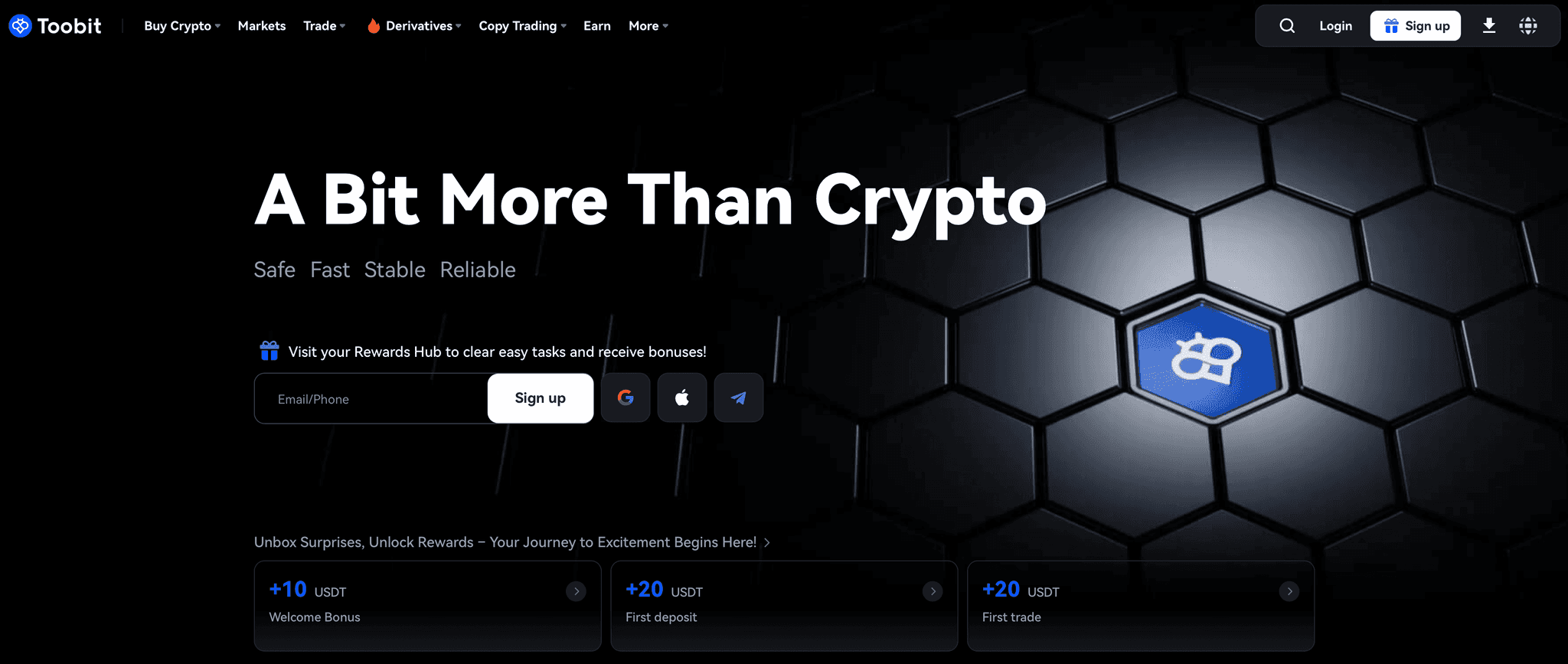 Toobit Homepage