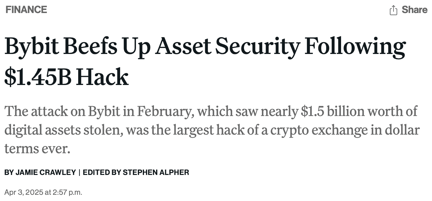 Bybit Hack Was The Largest Hack of a Crypto Exchange Ever