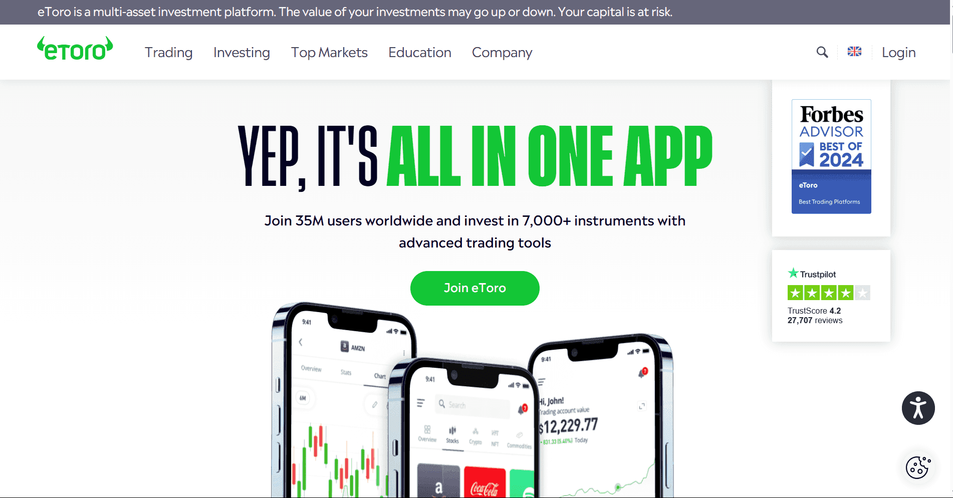 eToro Crypto Exchange