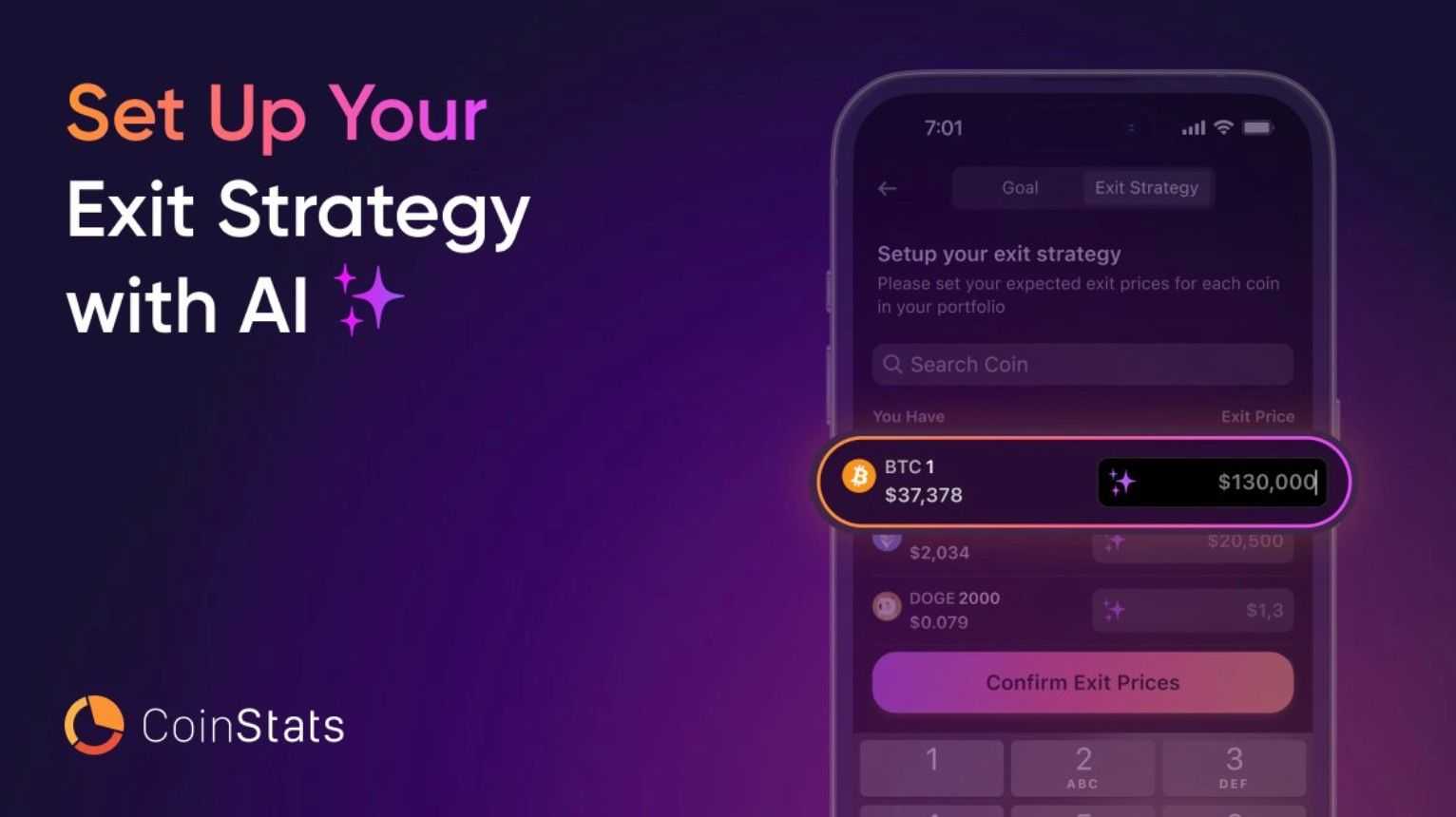 CoinStats Launches AI-powered Exit Strategy Feature to Maximize User Profits