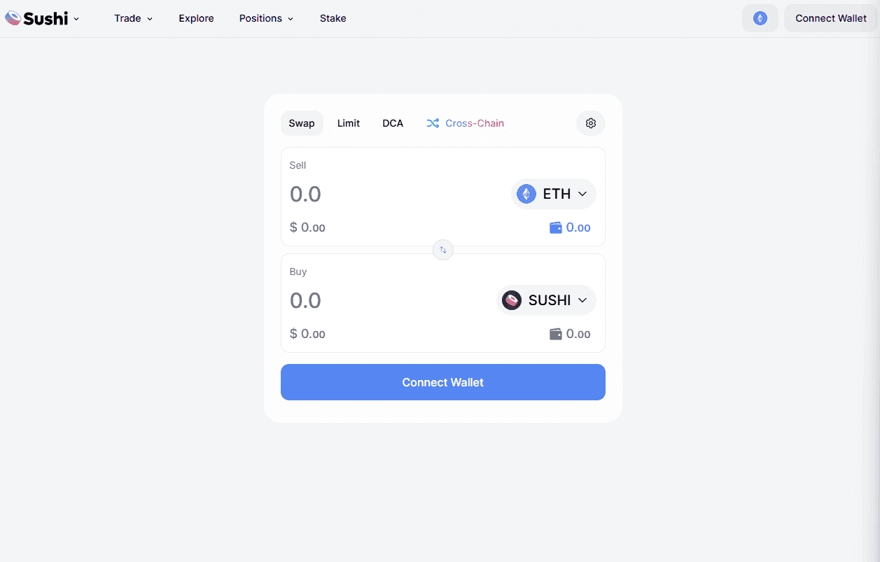 Swap Tokens on SushiSwap