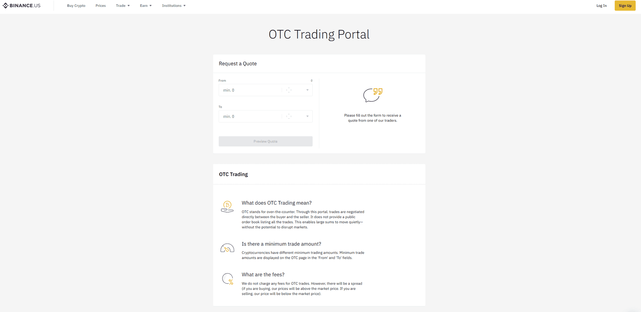 Binance.US Experience
