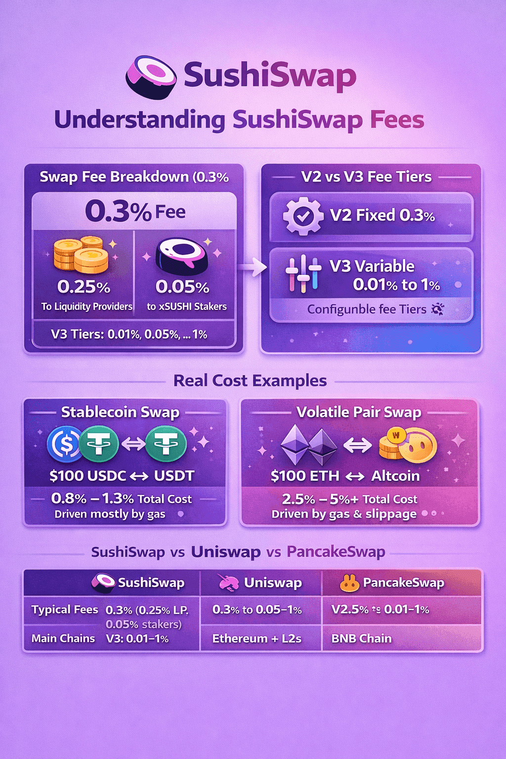 SushiSwap Fees & Costs 