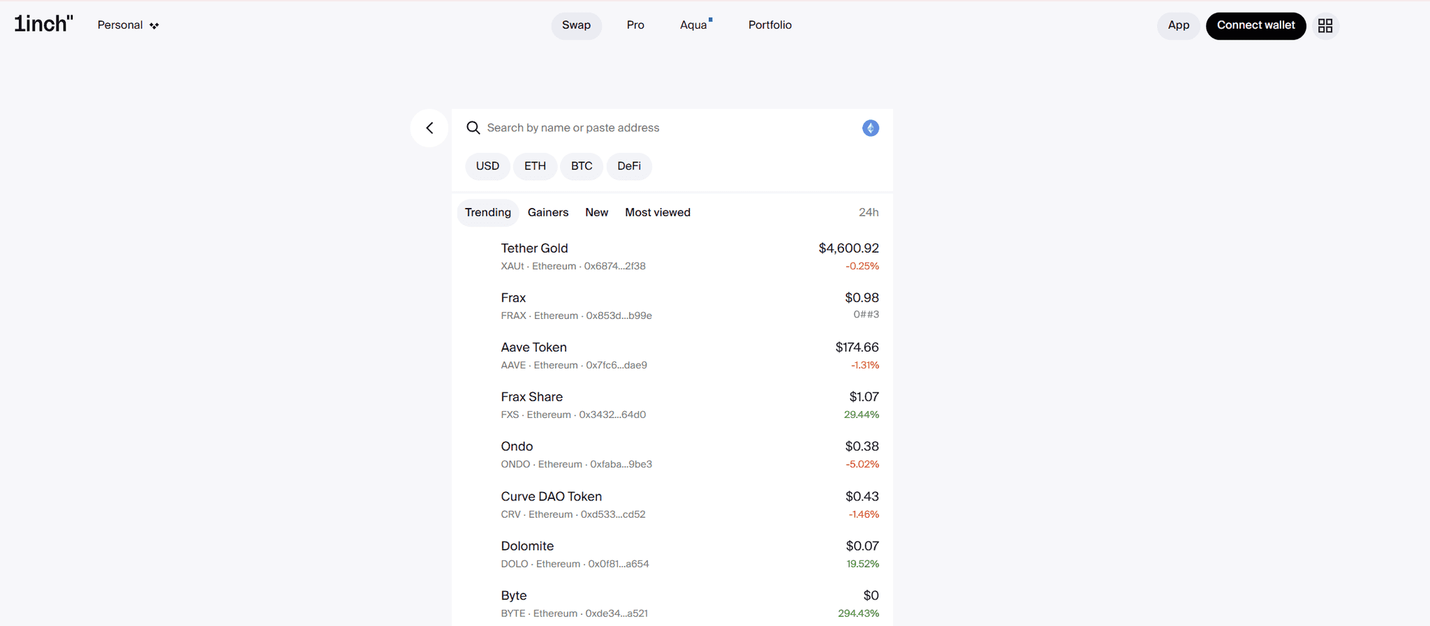 Step 2: Choose Tokens and Network